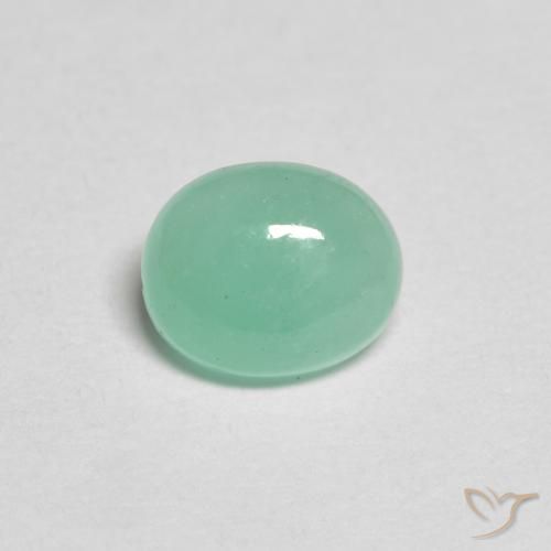 0.69ct Natural Light Green Emerald, Oval, Translucent