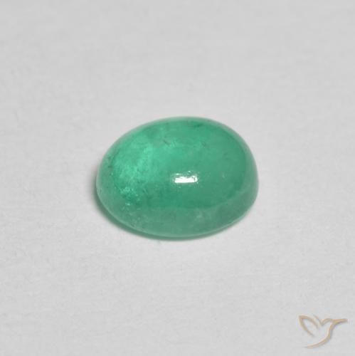 Emerald Gemstone in 7 x 5 mm (calibrated) Size for Sale, Emerald Stone in Light Green Color