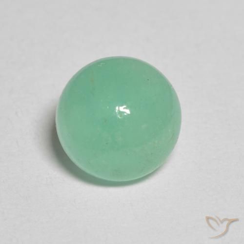 Esmeralda Cabujón Redonda De 1,18 Quilates, 6,6 mm De Colombia, Photo A