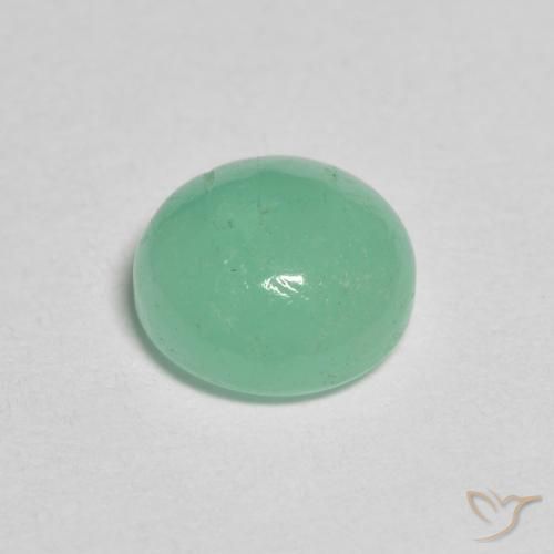 Emerald Gemstone in 6.5 mm (calibrated) Size for Sale, Emerald Stone in Bright Green Color