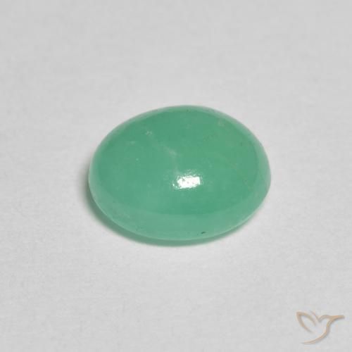 Emerald Gemstone in 6.7 x 5.8 mm Size for Sale, Emerald Stone in Bright Green Color