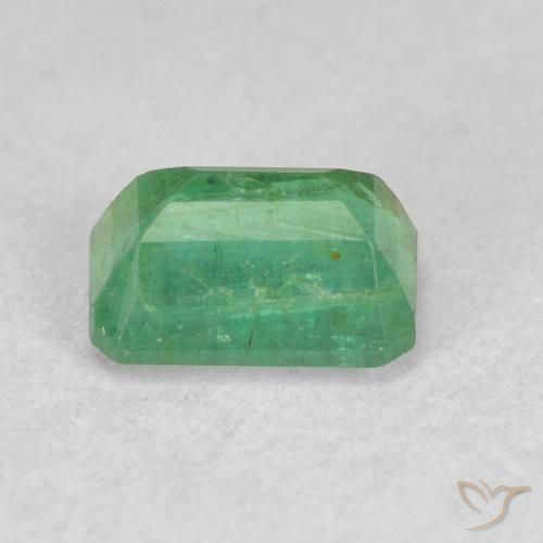 Emerald Gemstone in 6 x 4 mm (calibrated) Size for Sale, Emerald Stone in Yellowish Green Color