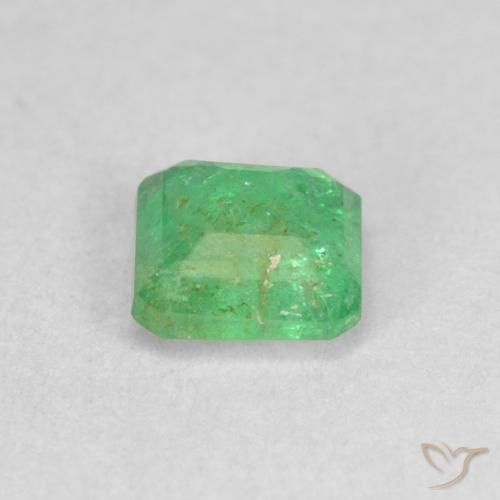 Emerald Gemstone in 4.5 x 4.4 mm Size for Sale, Emerald Stone in Shamrock Green Color