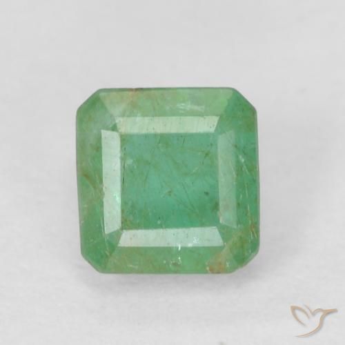 0.45ct Natural Medium Green Emerald, Emerald Cut, SI