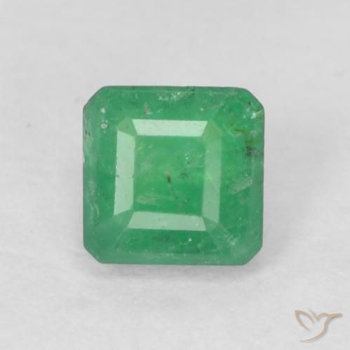 0.27ct Natural Medium Green Emerald, Emerald Cut, SI