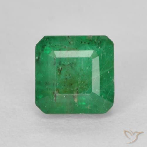 0.52ct Natural Medium Green Emerald, Emerald Cut, SI