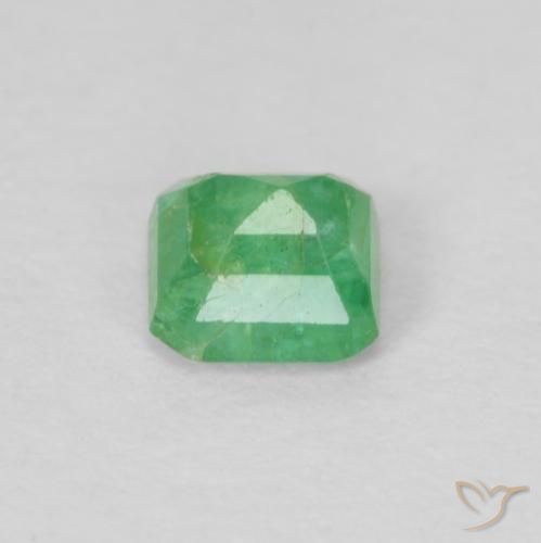 Emerald Gemstone in 3.7 x 3.6 mm Size for Sale, Emerald Stone in Pistachio Green Color