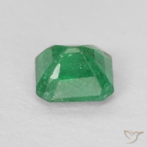 Emerald Gemstone in 3.9 x 3.8 mm Size for Sale, Emerald Stone in Warm Green Color