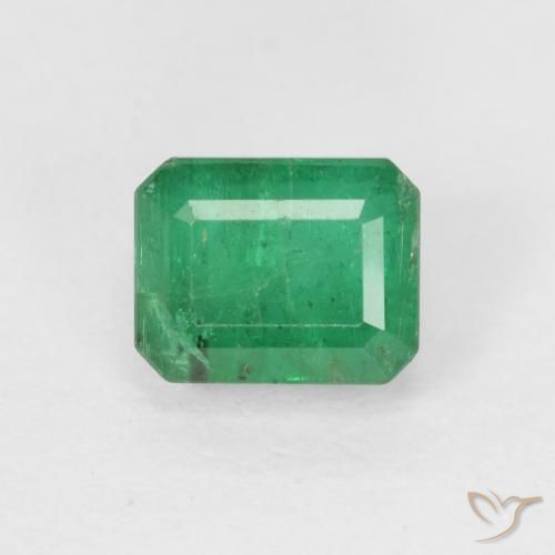 Esmeralda de corte octágono de 0,71 ct, 5,2 x 4,2 mm de Colombia, Photo A