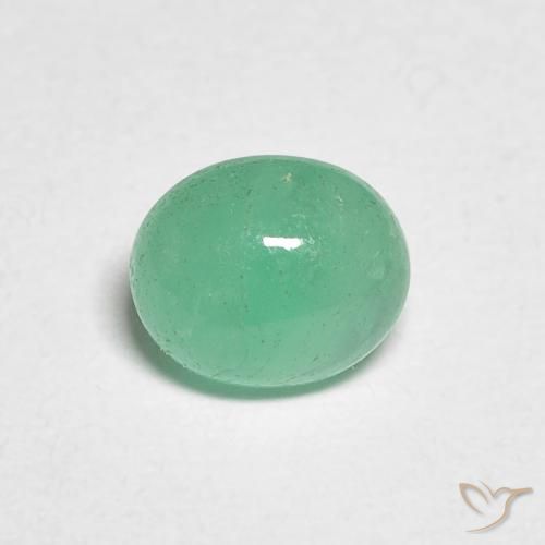 0.73ct Natural Mint Green Emerald, Oval, Translucent, Photo A
