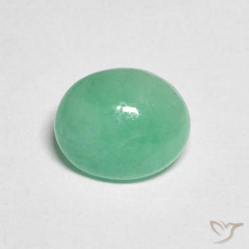 1.02ct Natural Mint Green Emerald, Oval, Translucent, Photo A