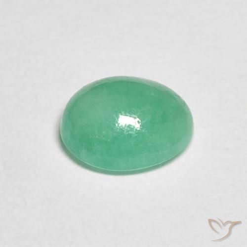Emerald Gemstone in 7.2 x 5.9 mm Size for Sale, Emerald Stone in Mint Green Color