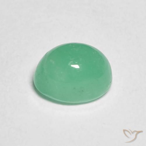 Emerald Gemstone in 6.9 x 5.2 mm Size for Sale, Emerald Stone in Mint Green Color