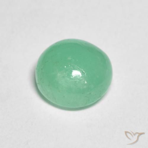 Emerald Gemstone in 7 mm (calibrated) Size for Sale, Emerald Stone in Light Green Color