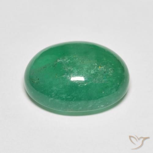 Emerald Gemstone in 14 x 12 mm (calibrated) Size for Sale, Emerald Stone in Light Green Color