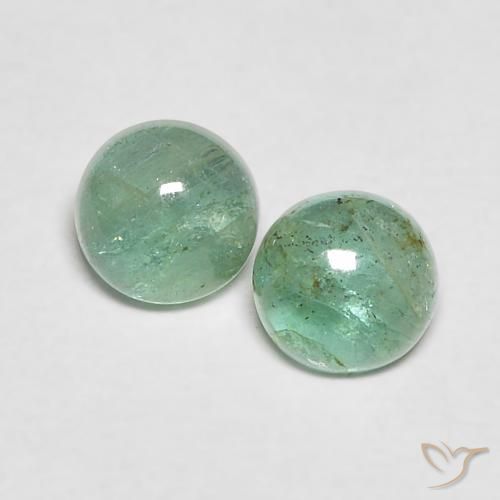 0.64 ct Round Cabochon Emerald, 4.2 mm From Colombia, Photo A
