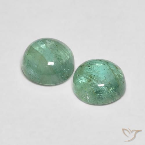 Emerald Gemstones in 4.2 mm Size for Sale, Emerald Stones in Light Green Color