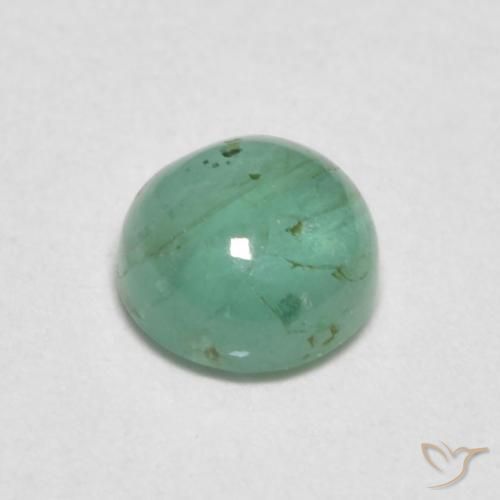 Emerald Gemstone in 4.5 mm (calibrated) Size for Sale, Emerald Stone in Light Emerald Green Color