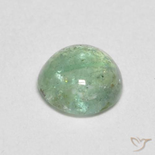 Emerald Gemstone in 5 mm (calibrated) Size for Sale, Emerald Stone in Very Light Yellow Green Color