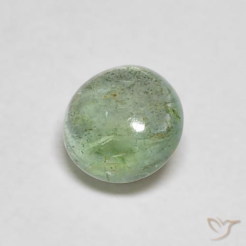 0.32 ct Green Emerald Stone, Natural Emerald in Round Cabochon Shape for Sale