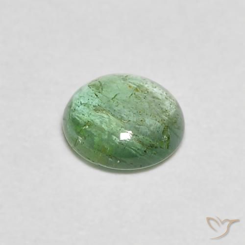 Emerald Gemstone in 4.5 mm (calibrated) Size for Sale, Emerald Stone in Light Yellow Green Color