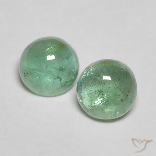 0.72 ct Round Cabochon Emerald, 4.4 mm From Colombia, Photo A