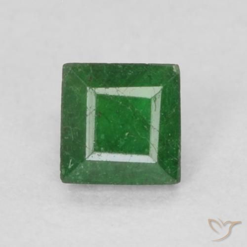 0.15 ct Square Cut Emerald, 3 x 3 mm From Colombia, Photo A