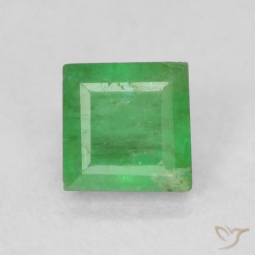 0.16 ct Square Cut Emerald, 2.9 x 2.9 mm From Colombia, Photo A