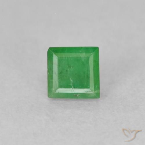 0.22 ct Square Cut Emerald, 3.2 x 3.2 mm From Colombia, Photo A