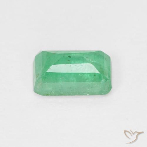 Emerald Gemstone in 6.3 x 4.2 mm Size for Sale, Emerald Stone in Bright Green Color