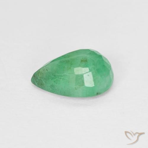 Emerald Gemstone in 7 x 5 mm (calibrated) Size for Sale, Emerald Stone in Cool Green Color