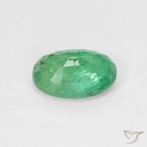 Emerald Gemstone in 7 x 5 mm (calibrated) Size for Sale, Emerald Stone in Bright Green Color