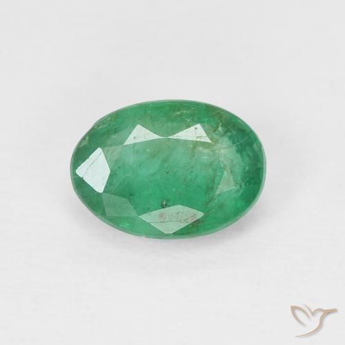 0,73ct Ovale sfaccettato verde Smeraldo dalla Colombia, Dimension 7 x 5mm, Natural Lubrificate Gemstone, VS-SI Clarity, 1 piece Smeraldo in Verde caldo Color, Mohs Hardness of 7,5 - 8 adatto per gioielli da indossare ogni giorno, Pietra portafortuna di maggio, Photo A