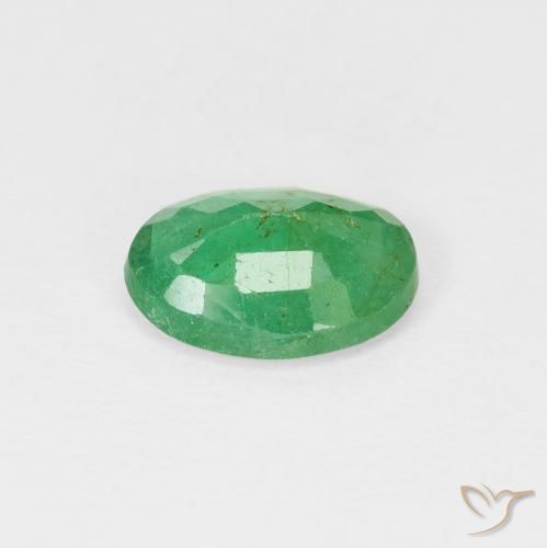 Emerald Gemstone in 8 x 6 mm (calibrated) Size for Sale, Emerald Stone in Blue Green Color