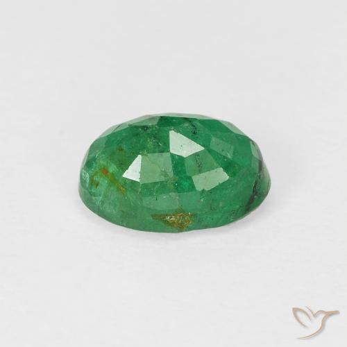 Emerald Gemstone in 7 x 5 mm (calibrated) Size for Sale, Emerald Stone in Warm Green Color