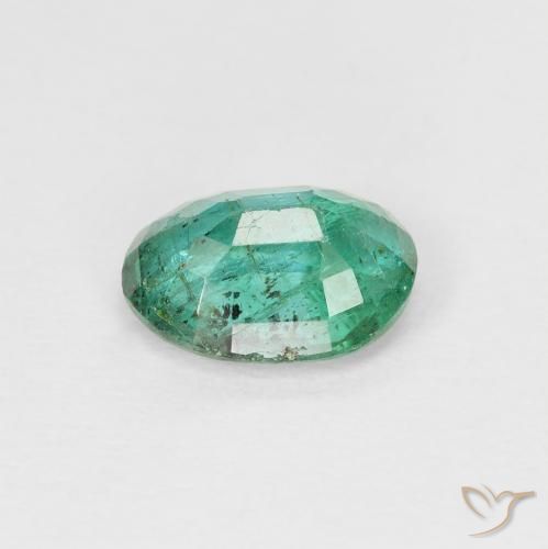 Emerald Gemstone in 8 x 6 mm (calibrated) Size for Sale, Emerald Stone in Cool Green Color