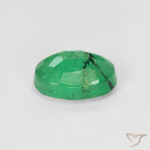 Emerald Gemstone in 6.2 x 4.2 mm Size for Sale, Emerald Stone in Bright Green Color