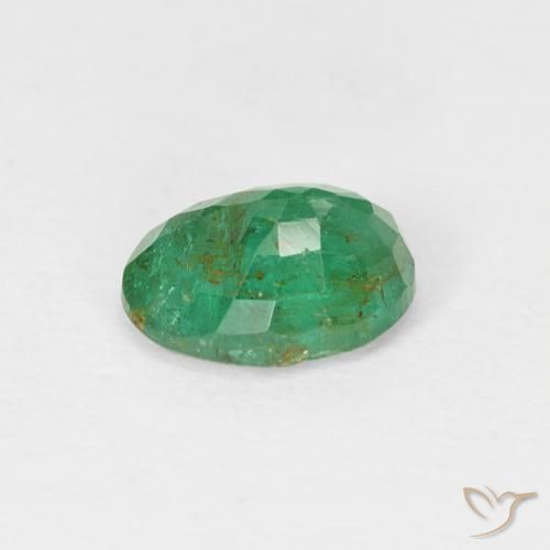 Emerald Gemstone in 7 x 5 mm (calibrated) Size for Sale, Emerald Stone in Medium Green Color