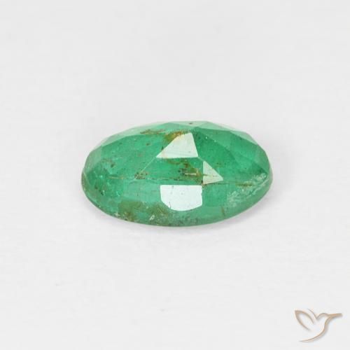 Emerald Gemstone in 7 x 5 mm (calibrated) Size for Sale, Emerald Stone in Bright Green Color