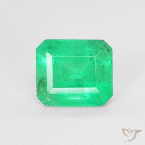 Émeraude taille octogonale de 0,63 ct, 5,4 x 4,7 mm de Colombie, Photo A