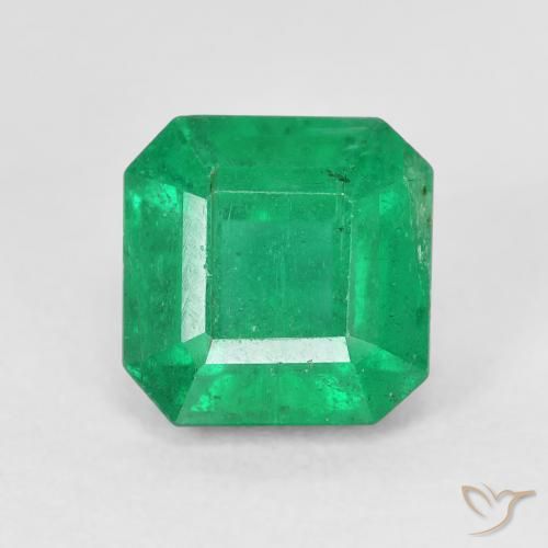2.39ct Natural Light Green Emerald, Emerald Cut, VS