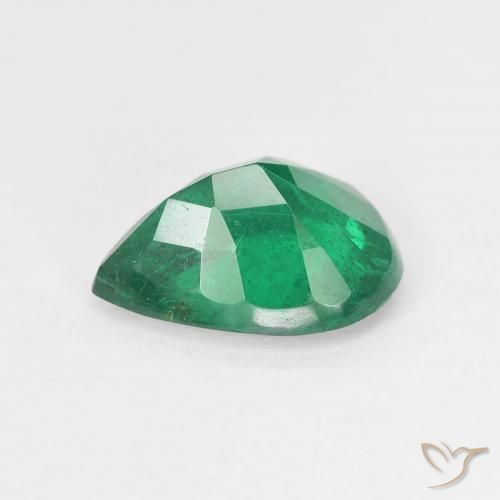 Emerald Gemstone in 9.6 x 7.3 mm Size for Sale, Emerald Stone in Deep Green Color