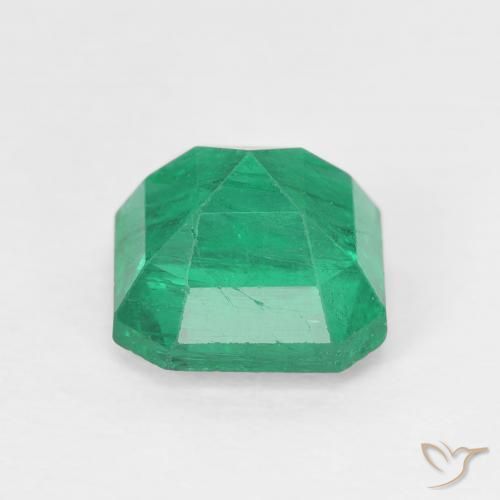 Emerald Gemstone in 7.3 x 7.2 mm Size for Sale, Emerald Stone in Medium Green Color