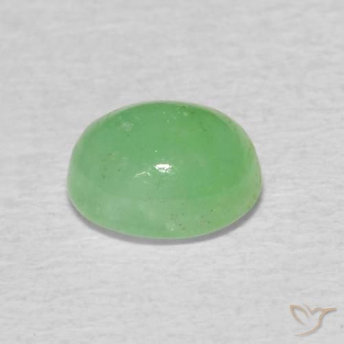 Emerald Gemstone in 5.8 x 4.9 mm Size for Sale, Emerald Stone in Light Green Color