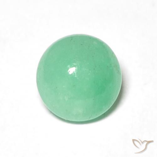 1.05ct Natural Light Green Emerald, Round, Translucent