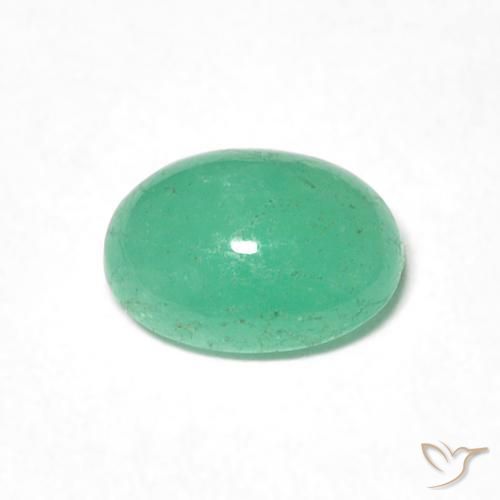 Emerald Gemstone in 6.9 x 5.3 mm Size for Sale, Emerald Stone in Medium Green Color