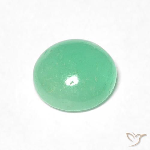 Emerald Gemstone in 6 mm (calibrated) Size for Sale, Emerald Stone in Light Mint Green Color