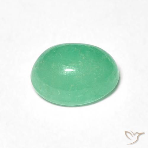 Emerald Gemstone in 7.3 x 5.6 mm Size for Sale, Emerald Stone in Bright Green Color