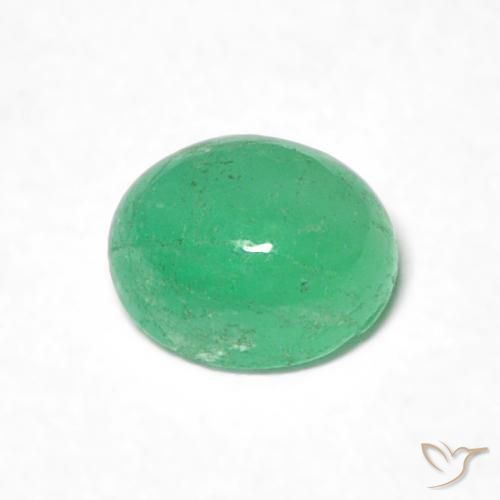 Emerald Gemstone in 5.1 x 4.1 mm Size for Sale, Emerald Stone in Pistachio Green Color