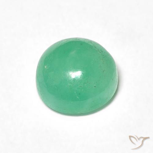 Emerald Gemstone in 6 mm (calibrated) Size for Sale, Emerald Stone in Pistachio Green Color